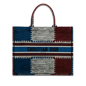 Pre-Loved Dior Large French Flag Book Tote